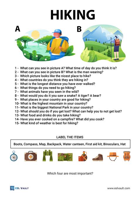 start of a tourist question word hike